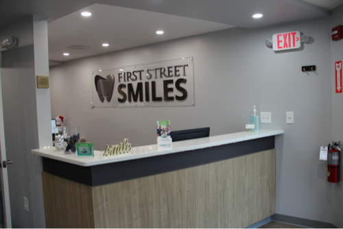 Reception Counter at Dentist North Andover Office